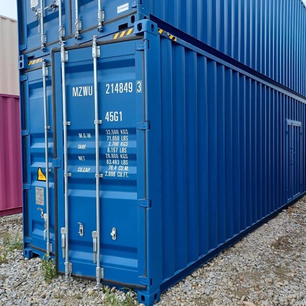 Conteneur Maritime 40 Pieds High Cube avec portes supplémentaires